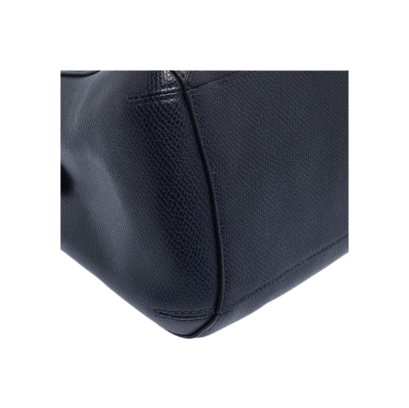 COACH Margot Dark Navy Blue Crossgrain Leather Carryall Satchel Bag EUC F34607 - Picture 7 of 14